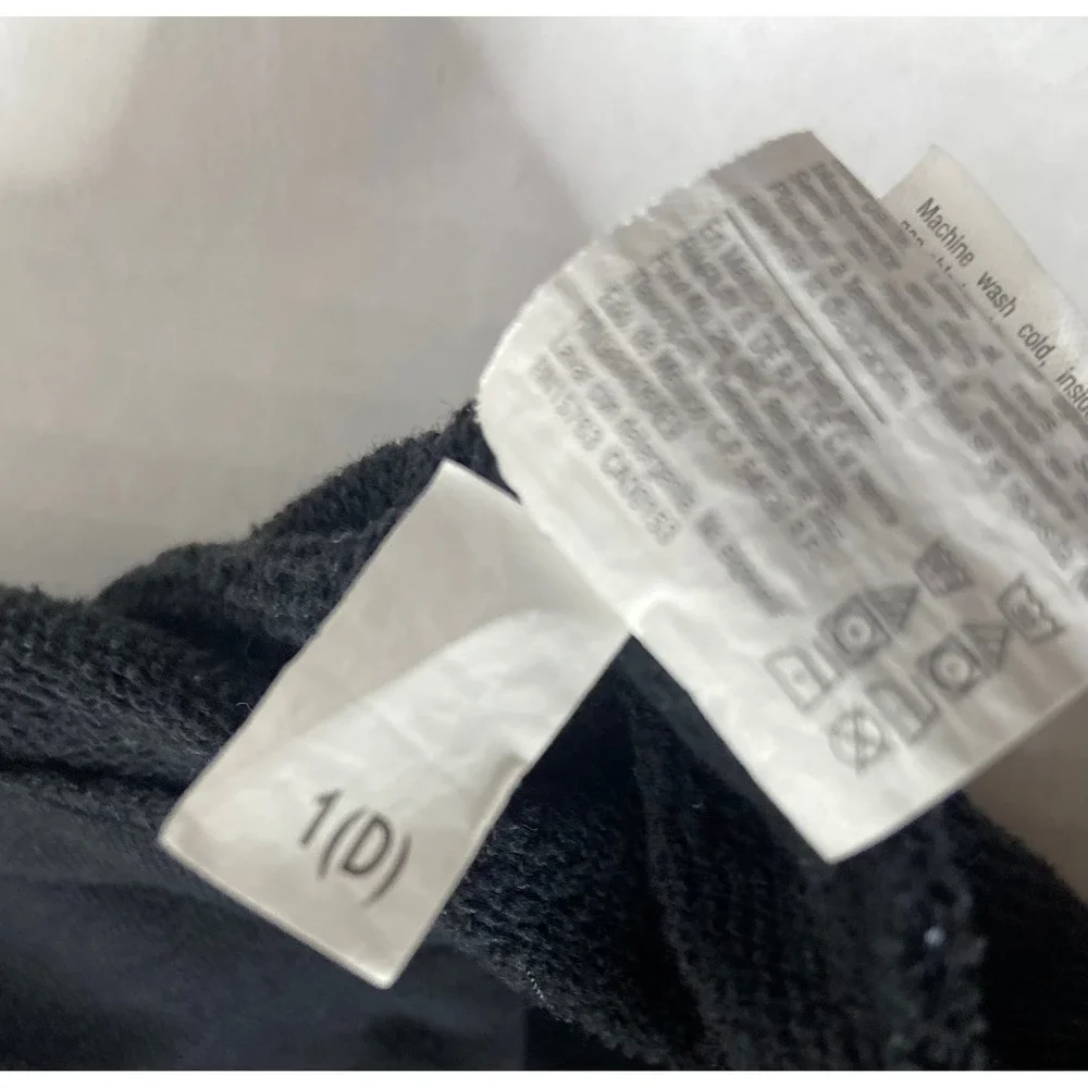 Champion‎ Finley Pullover Hoodie Black Orange White Stripe Size M